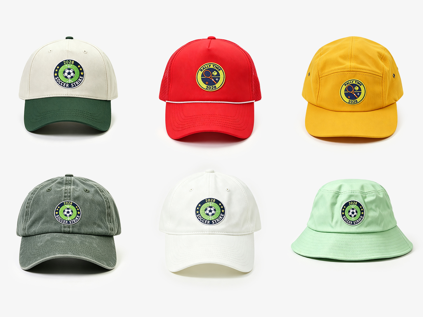 Cappelli sportivi color matching